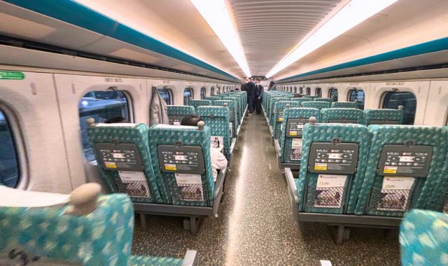 台湾新幹線車内の様子