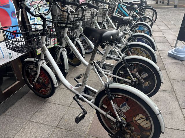 進撃仕様のレンタサイクル